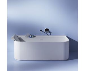 LAUFEN SONAR Baignoire semi-îlot, avec tablier, H2203470000001,