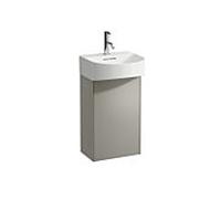 Laufen Meuble sous-lavabo Sonar H4054810340421 1 porte charnière à gauche Titane 38,5x60x24 cm