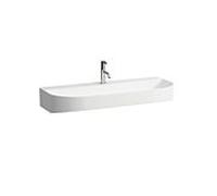 LAUFEN Sonar H8163477571561 lavabo H8163477571561 100x42cm, dessous du sol, mural, sans trop - plein, avec 2000 trou de coulée, blanc mat