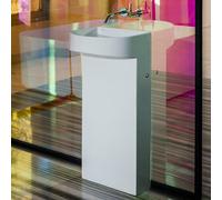 LAUFEN Sondeur mobile pour lavabo avec colonne intégrée, sans trou pour robinet, sans trop-plein, 410x900mm, avec robinet de vidange, blanc, H8113417571121