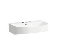 LAUFEN Sonar lavabo à poser, 3 trous pour robinet, avec trop-plein, 600x420mm, poli, H8163427571081, Couleur: Blanc mat
