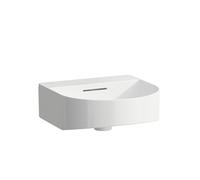 LAUFEN Sondeur mobile Lave-mains, sans trou pour robinet, avec trop-plein, 410x420mm, avec couvercle de valve, blanc, H8153410001091, Couleur: Blanc