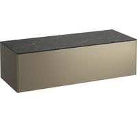 Laufen Sonar meuble avec plan de travail 117.5x45.5x34 cm sous-lavabo suspendu noir-graphite-gris H4054200341421