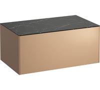 Laufen Sonar meuble avec plan de travail 77.5x45.5x34 cm sous-lavabo suspendu noir-cuivré H4054100341411