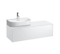 LAUFEN Meuble sous-vasque Sonar H4054520341701 1 tiroir, découpe à gauche, blanc mat