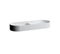 Laufen Sondeur mobile à double lavabo 1000×370 mm, sans trou pour robinet, sans trop-plein, blanc