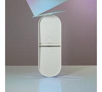 Laufen Vasque double Sonar H8123487571121 100x37 cm sans trou, couvercle céramique, blanc mat