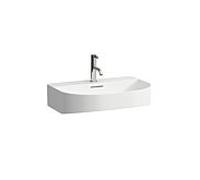 LAUFEN Lavabo Sonar H8103420001581 sous, sans trop-plein, avec 3 trous pour robinetterie, blanc