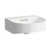 LAUFEN Sondeur mobile Lave-mains, sans trou pour robinet, avec trop-plein, 410x420mm, avec couvercle de valve, blanc, H8153410001091, Couleur: Blanc