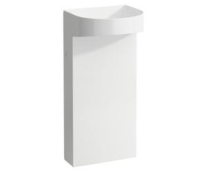 LAUFEN Sondeur mobile pour lavabo avec colonne intégrée, sans trou pour robinet, sans trop-plein, 410x900mm, avec robinet de vidange, blanc, H8113417571121