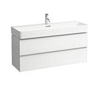 LAUFEN Space H4102221601011 118,5x52x41cm, avec 2 tiroirs, noyer clair