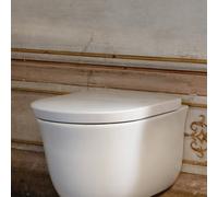 LAUFEN Le nouveau siège WC H8918517570001 blanc mat, housse avec fermeture amortie, amovible