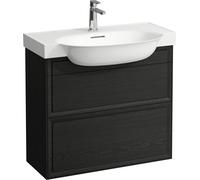 Laufen The New Classic armoire 77.6x31.6x67.7 cm sous-lavabo suspendu noir-chêne H4060420856281