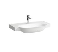 LAUFEN The New Classic, lavabo à encastrer, sans trop-plein, 3 trous pour robinet, 800x480mm, H8138550001581, Couleur: Blanc