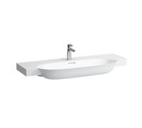 LAUFEN Le nouveau classique H8138587571041 2000 120x48cm, peut être construit blanc , avec trop - plein, avec match1 trou du robinet, match0 mat
