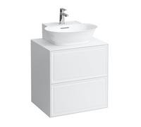 LAUFEN Le nouveau meuble à tiroirs / buffet H4060040851701 57,5x60x45,5cm, 2 tiroirs, pour lave-mains , blanc mat