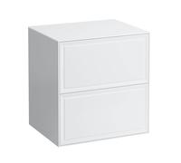 LAUFEN Meuble à tiroirs The New Classic H4060060851701 2 tiroirs sans découpe Blanc mat 575x455x600 mm
