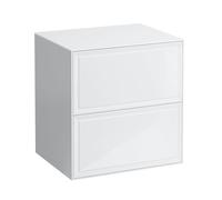 The new classic meuble sans découpe avec deux tiroirs blanc brillant 575x455x600 - LAUFEN H4060060856311