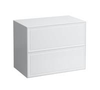 LAUFEN Meuble à tiroirs New Classic H4060160851701 2 tiroirs sans découpe Neige 775x455x600