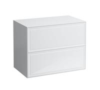 Laufen Buffet The New Classic – 2 tiroirs sans découpe – Blanc brillant