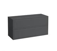 The new classic meuble sans découpe avec deux tiroirs gris traffic 1175x455x600 - LAUFEN H4060260856271