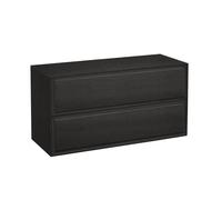 Laufen Meuble The New Classic 2 tiroirs chêne noirci H4060260856281 117,5x60x45,5cm sans découpe
