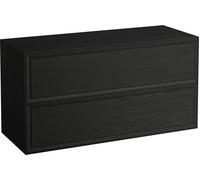 LAUFEN Le nouveau meuble à tiroirs / buffet H4060260856281 117,5x60x45,5cm, 2 tiroirs, buffet sans découpe, chêne noirci