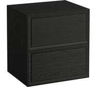 LAUFEN Le nouveau meuble à tiroirs / buffet H4060060856281 57,5x60x45,5cm, 2 tiroirs, buffet sans découpe, chêne noirci