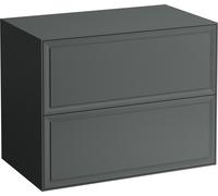 Laufen Meuble The New Classic 2 tiroirs 77,5×60×45,5cm gris signalisation sans découpe