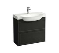 Laufen The New Classic - Meuble lavabo, 78x32x68 cm, 2 tiroirs, chêne noir H4060420856281
