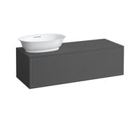 LAUFEN The New Classic Sideboard, découpe à gauche, 1175x455x345mm, 1 tiroir, pour bac à linge H812852/3, H4060810856271, Couleur: Trafic gris