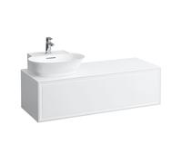 Laufen Meuble 1 tiroir The New Classic H4060850851701 découpe à gauche 1175×455×345 mm blanc mat