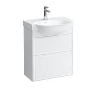 The new classic meuble 2 tiroirs pour lavabo 813853 575x315x675mm blanc mat - LAUFEN H4060320851701