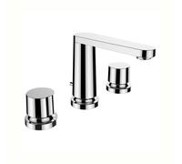 The new classic mélangeur de lavabo 3 trous bec fixe 130mm sans vidage chromé - LAUFEN HF900512100000