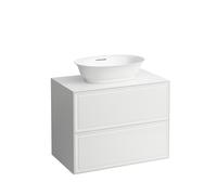 LAUFEN The New Classic Sideboard, 2 tiroirs, 775x455x600mm, pour bac de lavage H812852/3, H4060120856271, Couleur: Trafic gris