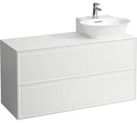 LAUFEN The New Classic Sideboard, découpe à droite, 1175x455x600mm, 2 tiroirs, pour lave-mains à poser H816852, H4060880856311