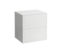 LAUFEN The New Classic Sideboard, sans découpe, 2 tiroirs, 575x455x600mm, H4060060856281, Couleur: Chêne noirci