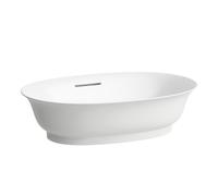 LAUFEN The New Classic vasque, ovale, sans trou pour robinet, avec trop-plein, 550x380mm, H8128537571091, Couleur: Blanc Mat