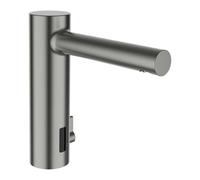 Laufen Twintronic - Mitigeur de lavabo électronique, avec mélangeur, alimentation secteur, inox brossé HF707003423000