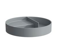 LAUFEN VAL Bac de rangement, rond, DM:325 mm, H8702817580001, Couleur: Graphite mat