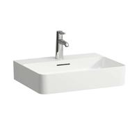 Laufen VAL - Lavabo, 55x42 cm, avec trop-plein, trou pour robinet, blanc H8102820001041