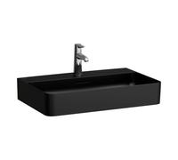 Laufen VAL - Lavabo, 65x42 cm, avec trop-plein, trou pour robinet, noir mat H8102847161041