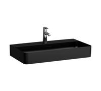 Laufen VAL - Lavabo, 75x42 cm, avec trop-plein, trou pour robinet, noir mat H8102857161041