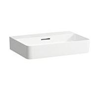 LAUFEN VAL lavabo, encastré, sans trou pour robinet, avec trop-plein, 600x420, H8102834001091, Couleur: Blanc avec LCC