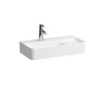 LAUFEN VAL lavabo à poser COMPACT, 1 trou pour robinet, avec trop-plein, 600x315mm, zone semi-sèche à droite, US fermé, H8172857161041, Couleur: Noir Mat