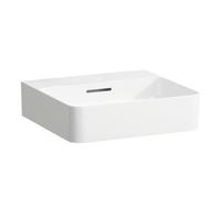 LAUFEN VAL lavabo à poser, sans trou pour robinet, avec trop-plein, US fermé 450x420mm, H8162804001091, Couleur: Blanc avec LCC