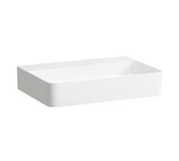 LAUFEN VAL lavabo à poser, sans trou pour robinet, sans trop-plein, US fermé 600x420mm, H8162837571121, Couleur: blanc mat