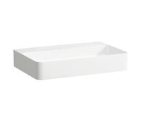 LAUFEN VAL lavabo à poser, sans trou pour robinet, sans trop-plein, US fermé 650x420mm, H8162840001121, Couleur: Blanc