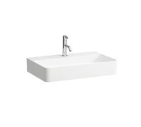 LAUFEN VAL lavabo, encastré, 1 trou de robinet, sans trop-plein, 650x420, H8102844001111, Couleur: Blanc avec LCC