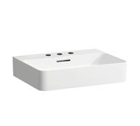 LAUFEN Val vasque H8102827571081 sous, avec trop-plein, avec 3 trous pour robinetterie, blanc mat